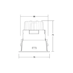 BRUMBERG LED inbouwdownlight Binato RC dimbaar 3000K wit
