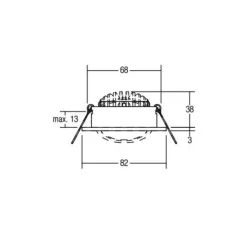 BRUMBERG LED inbouwspot 38° rond alu 2.700K