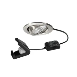 BRUMBERG LED inbouwspot BB09 on/off, aansluitdoos, roestvrij staal