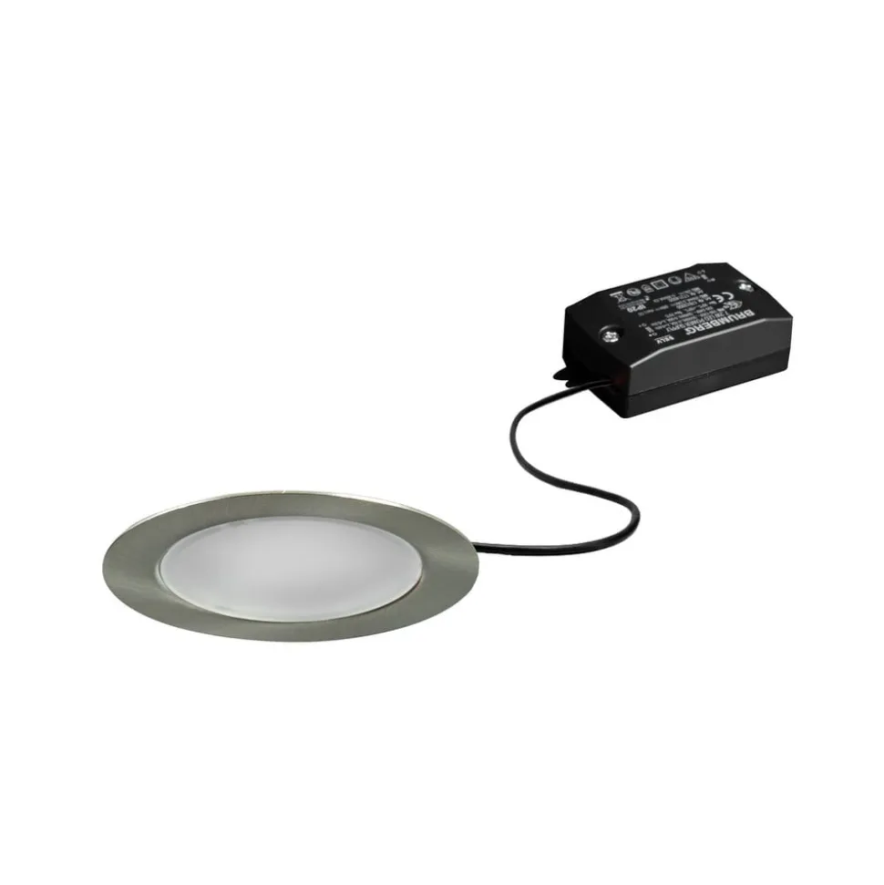BRUMBERG LED inbouwspot BB17, aan/uit, mat nikkel