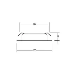 BRUMBERG LED inbouwspot BB17, aan/uit, wit