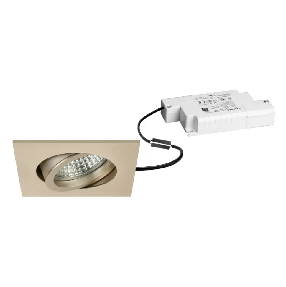 BRUMBERG LED inbouwspot Tirrel-S, dimbaar, licht goud