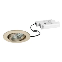 BRUMBERG LED inbouwspot Tirrel-R, dimbaar, licht goud