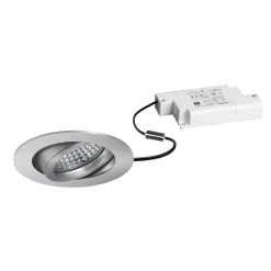 BRUMBERG LED inbouwspot Tirrel-R, dimbaar, mat aluminium
