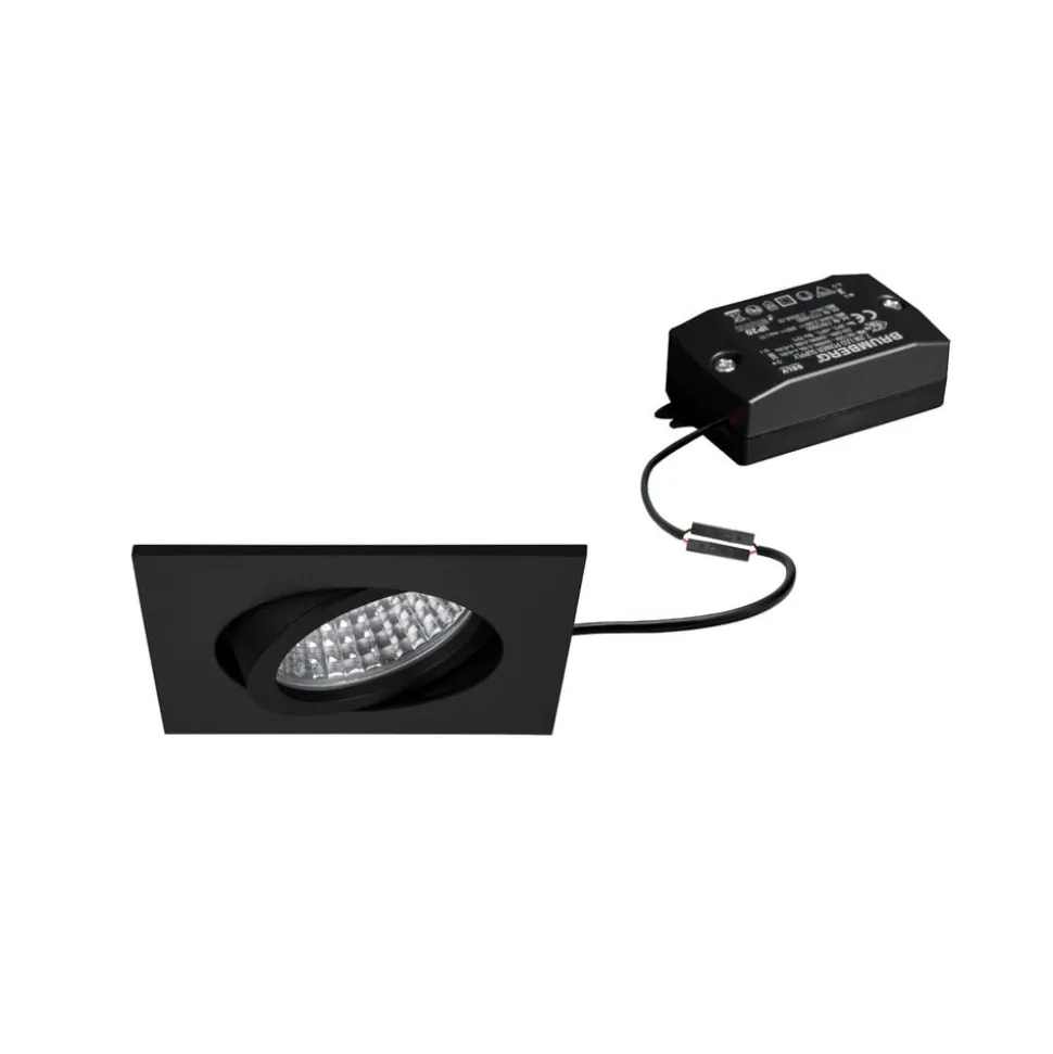 BRUMBERG LED inbouwspot Tirrel-S, aan/uit, mat zwart
