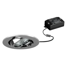 BRUMBERG LED inbouwspot Tirrel-R, aan/uit, chroom