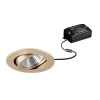 BRUMBERG LED inbouwspot Tirrel-R, aan/uit, licht goud