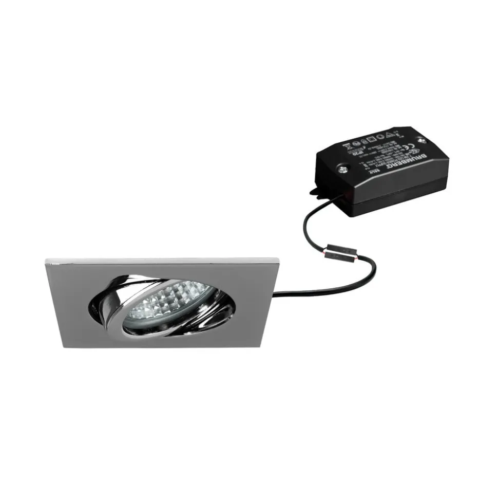 BRUMBERG LED inbouwspot Tirrel-S, aan/uit, chroom