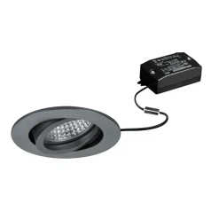 BRUMBERG LED inbouwspot Tirrel-R, aan/uit, mat titanium