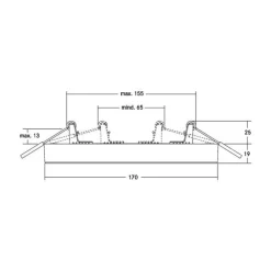 BRUMBERG Moon Mini LED plafondlamp RC CCT, Ø17cm