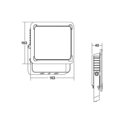 BRUMBERG Neo Midi LED schijnwerper, breedte 23,3 cm 3000K