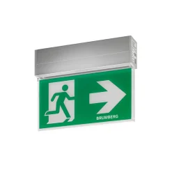 BRUMBERG Rescue twee LED-veiligheidslampen, IP41, hoekig