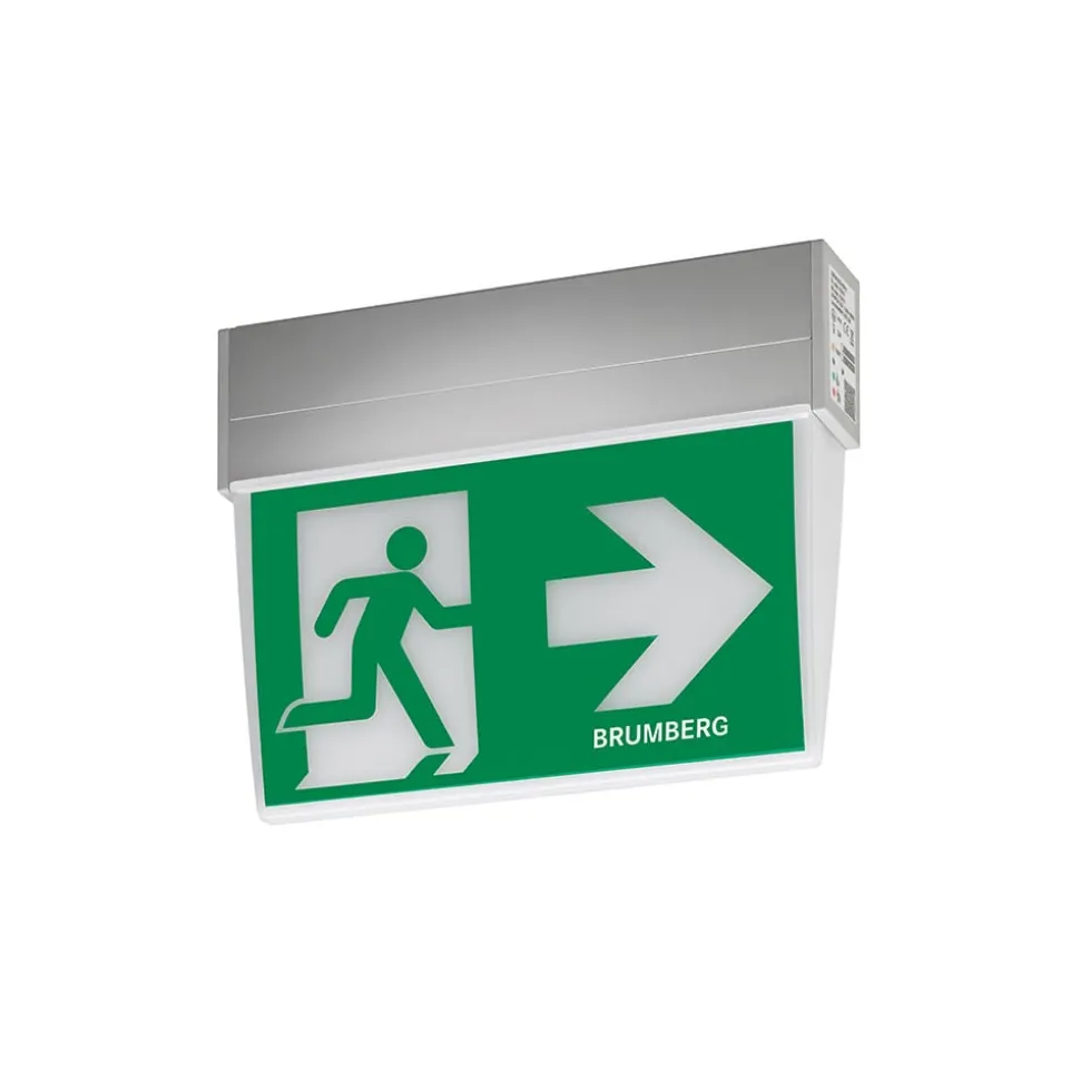 BRUMBERG Rescue Two LED noodlamp, IP41, wigvorm