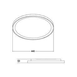 BRUMBERG Sunny Midi LED plafondlamp RC CCT zwart