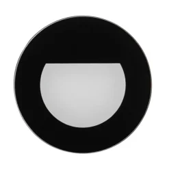 BRUMBERG Wall Kit68 inbouwlamp vlak rond zwart