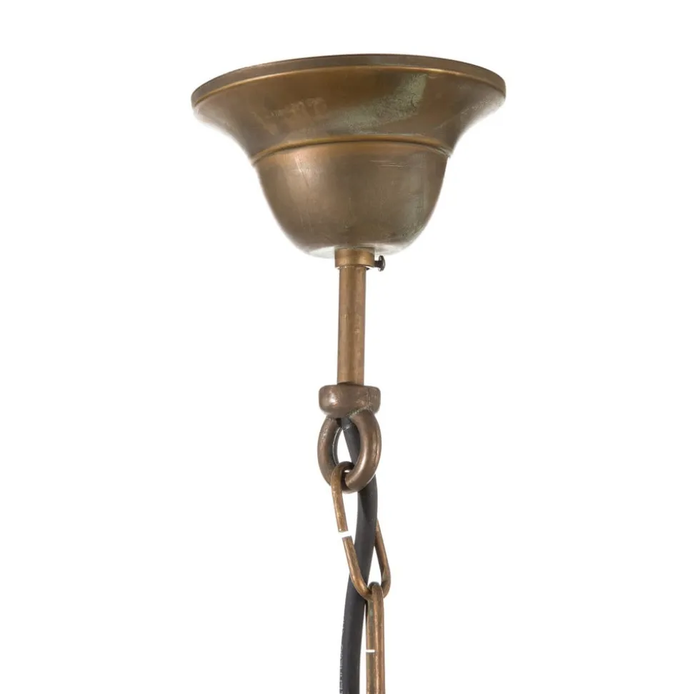 Bruno hanglamp voor buiten, antiek messing