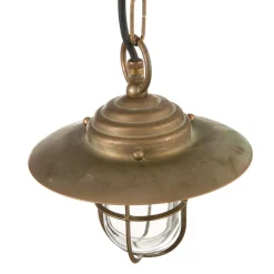 Bruno hanglamp voor buiten, antiek messing