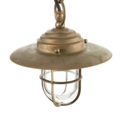 Bruno hanglamp voor buiten, antiek messing