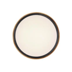 Bruno LED plafondlamp met houten frame CCT Ø 44 cm