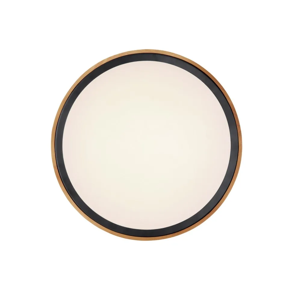 Bruno LED plafondlamp met houten frame CCT Ø 44 cm