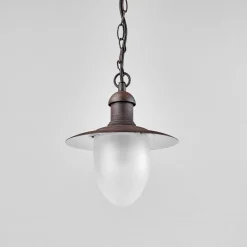Buiten hanglamp Aruba, roestbruin