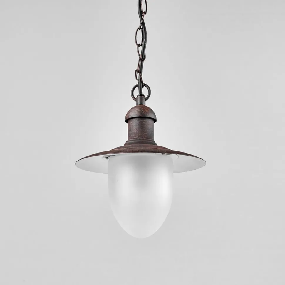 Buiten hanglamp Aruba, roestbruin