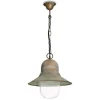 Buiten hanglamp Campanula 2094, antiek messing, Ø 29 cm, IP44