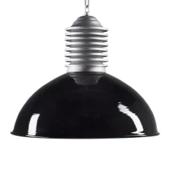 Buiten hanglamp Carla aluminium/zwart