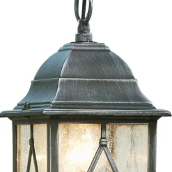 Buiten hanglamp Genoa met loodglas