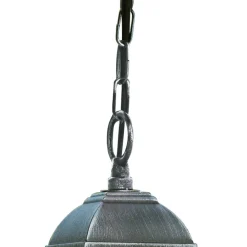 Buiten hanglamp Genoa met loodglas