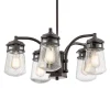 Buiten hanglamp Lyndon, 5-lamps