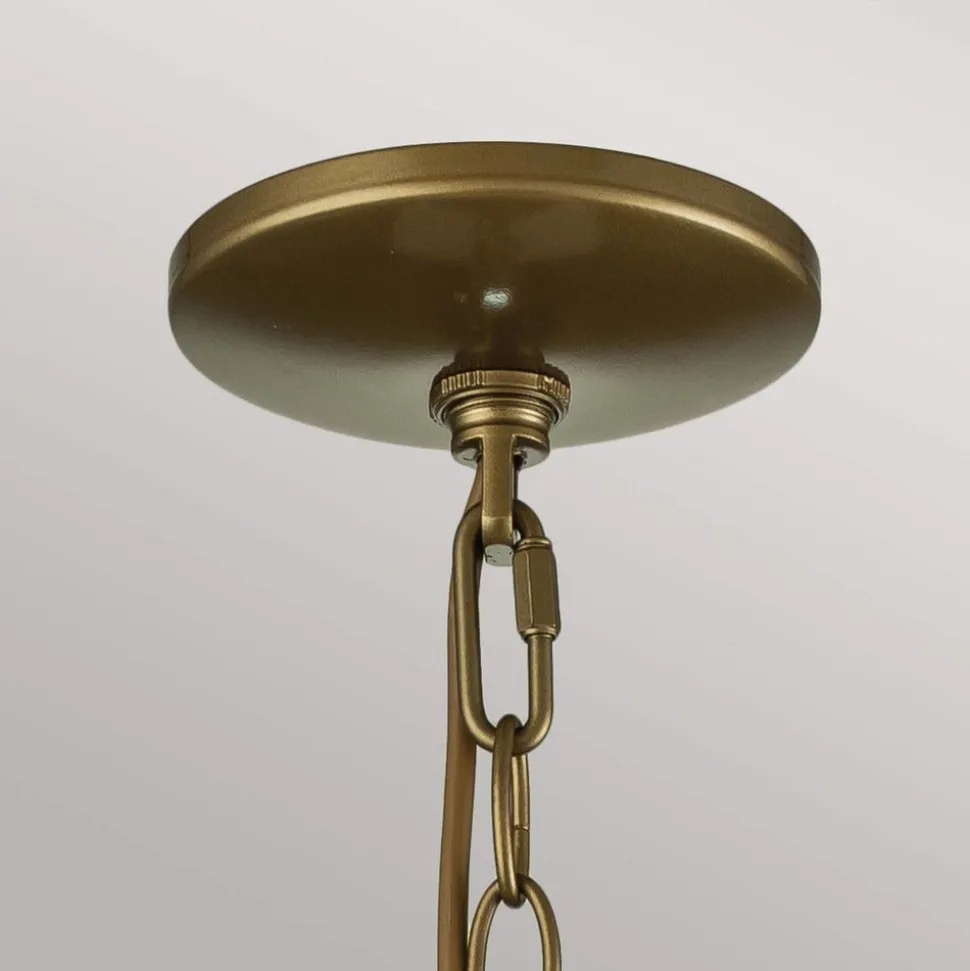 Buiten hanglamp Redding Station M, messingkleurig