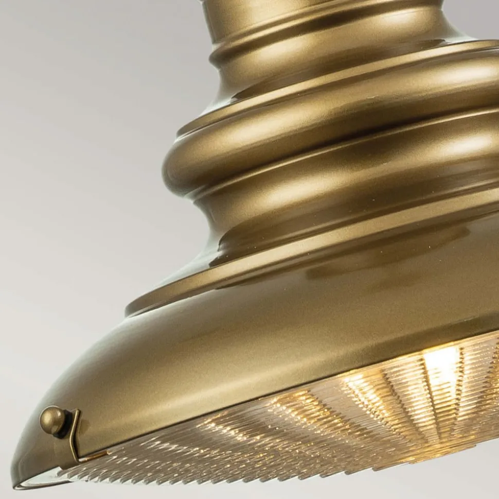 Buiten hanglamp Redding Station M, messingkleurig