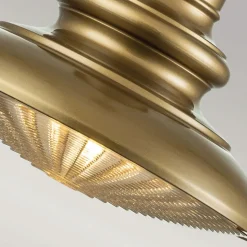 Buiten hanglamp Redding Station M, messingkleurig