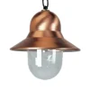 Buiten hanglamp Toscane, koperkleurig, zwarte ophanging