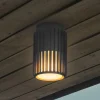 Buiten plafondlamp Aludra, IP54, antraciet, aluminium