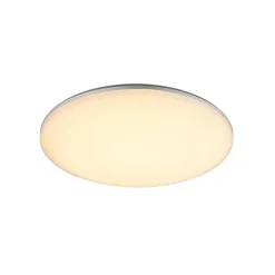 Buiten plafondlamp Dori, Ø 33 cm, wit, kunststof, IP54