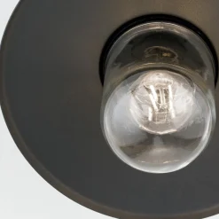 Buiten plafondlamp Edward, antraciet, Ø 27,5 cm, aluminium