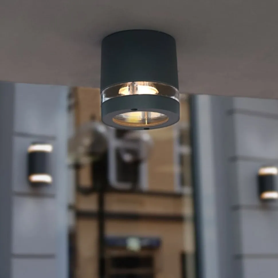 Buiten plafondlamp Focus antraciet