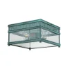 Buiten plafondlamp Holborn, verdigris-finish