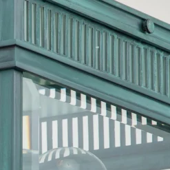 Buiten plafondlamp Holborn, verdigris-finish