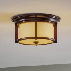 Buiten plafondlamp Merrill in brons