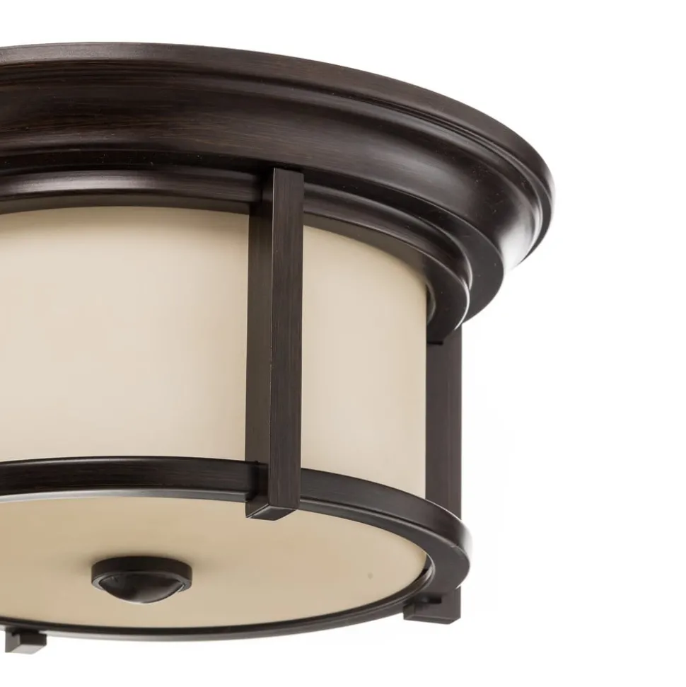 Buiten plafondlamp Merrill in brons