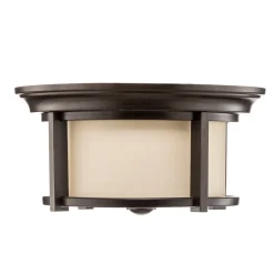 Buiten plafondlamp Merrill in brons