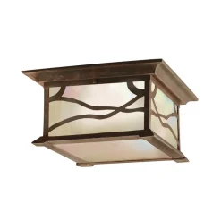 Buiten plafondlamp Morris, koper