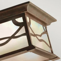 Buiten plafondlamp Morris, koper