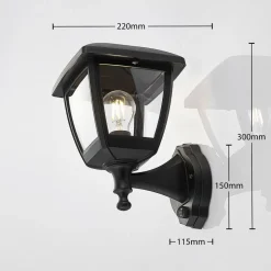 Buiten wandlantaarn Acelya met bewegingsmelder