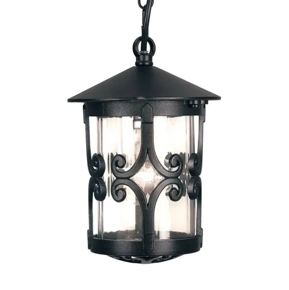 Buiten-hanglamp Hereford met ornamenten