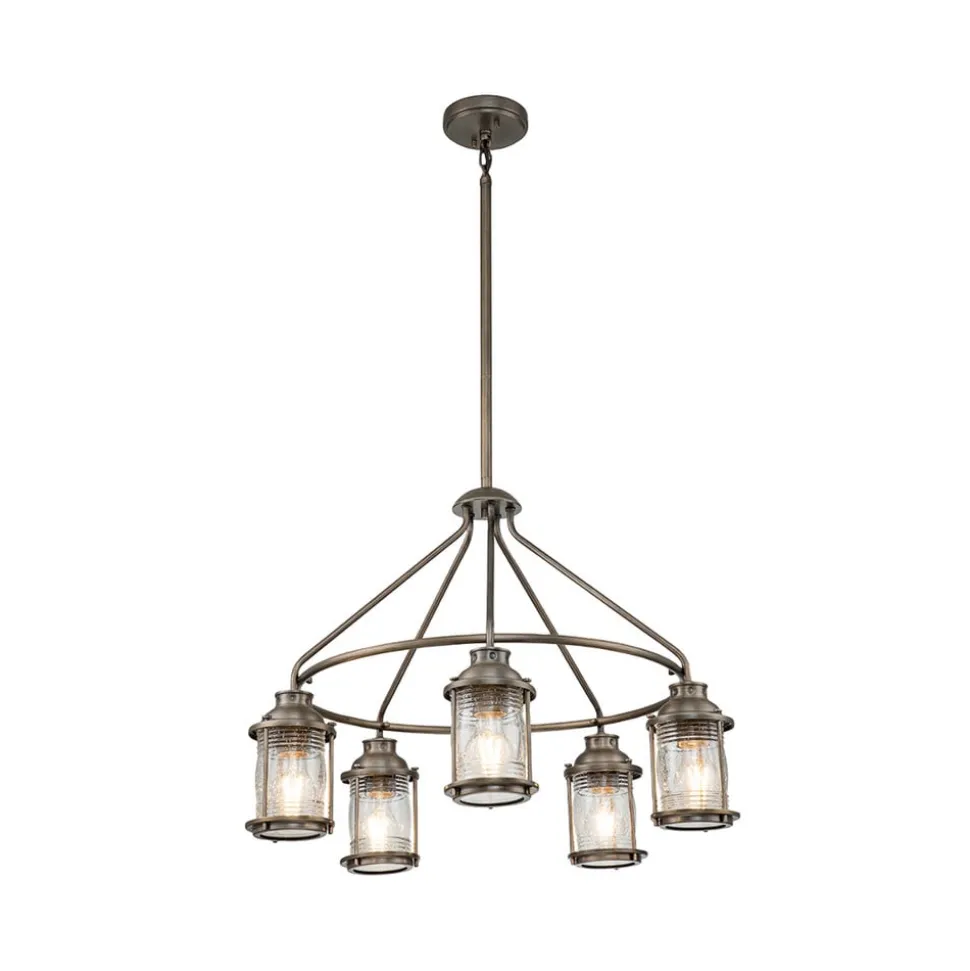 Buiten-kroonluchter Ashlandbay 5-lamps
