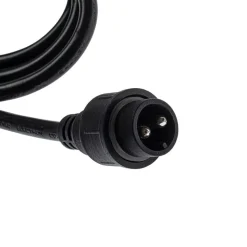 Buitenlichtketting Garlanda, zwart, IP44, 10 m, 10-lamps.